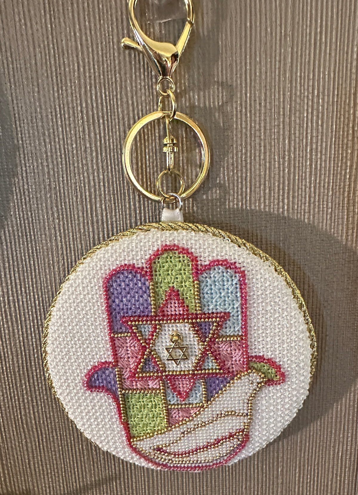 Sew Much Fun Tiny Dove Hamsa Charm includes Stitch Guide