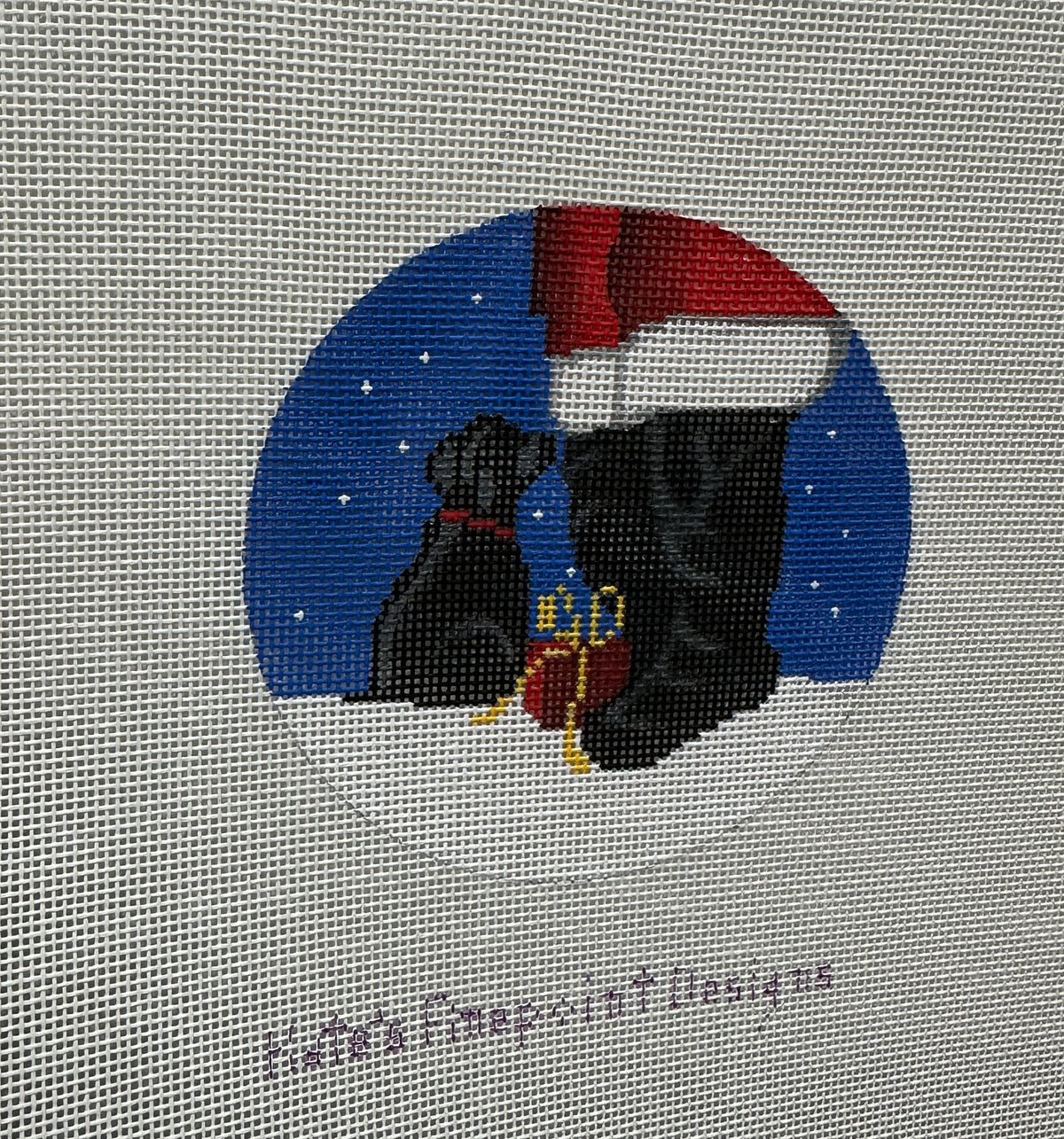 Chris Lewis KC-023 Black Lab and Santa
