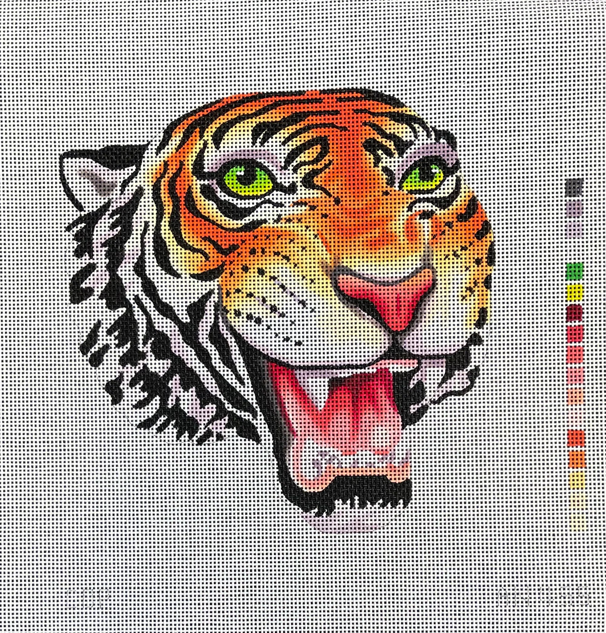 Colors of Praise AN455 Tiger Head – Stitch by Stitch