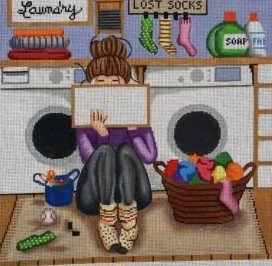 Gayla Elliott GEP307 Stitching Girl Laundry