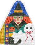 Shelly Tribbey Designs H18 Triangle Witch with Ghost