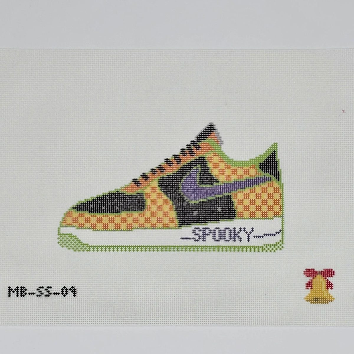Mopsey Designs Ma Bella Spooky Gingham Sneaker 18 MB-SS.09