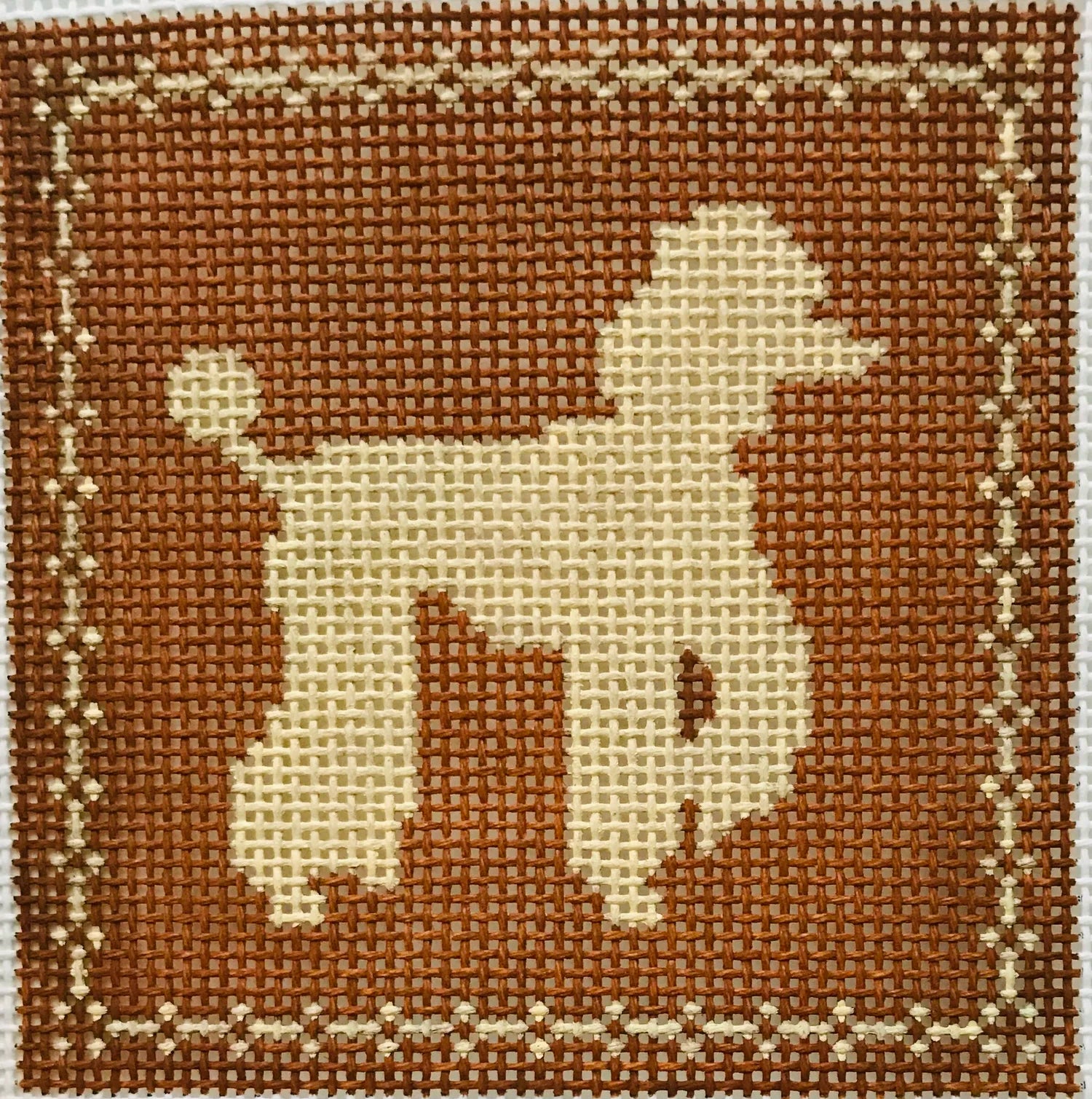 Plum Stitchery AL109 Poodle