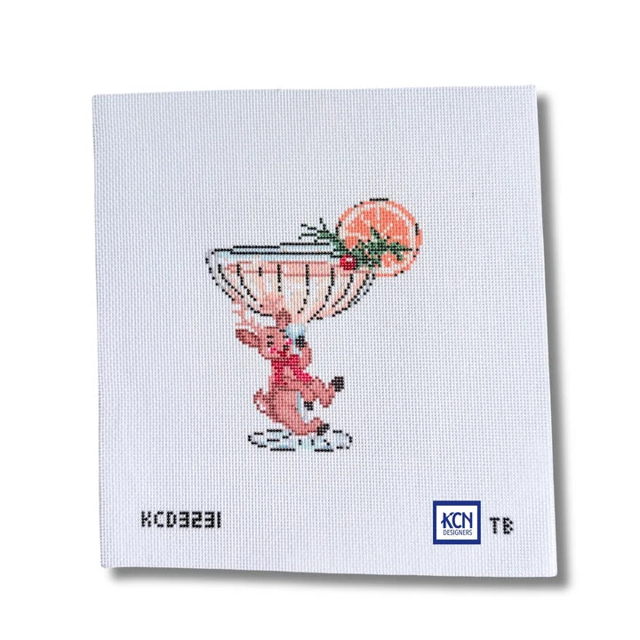 KCN Designers  KCD3231 Reindeer with Cocktail Printed Canvas