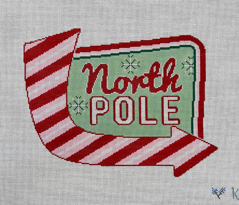 NDLPT Designs Retro North Pole Sign