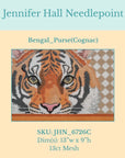 Jennifer Hall JHN-6726C Bengal Purse Cognac