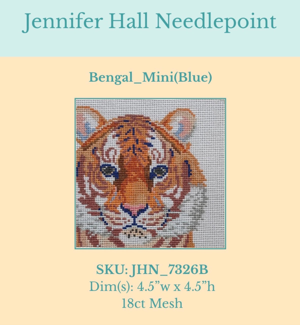 Jennifer Hall JHN-7326B Bengal Mini Blue