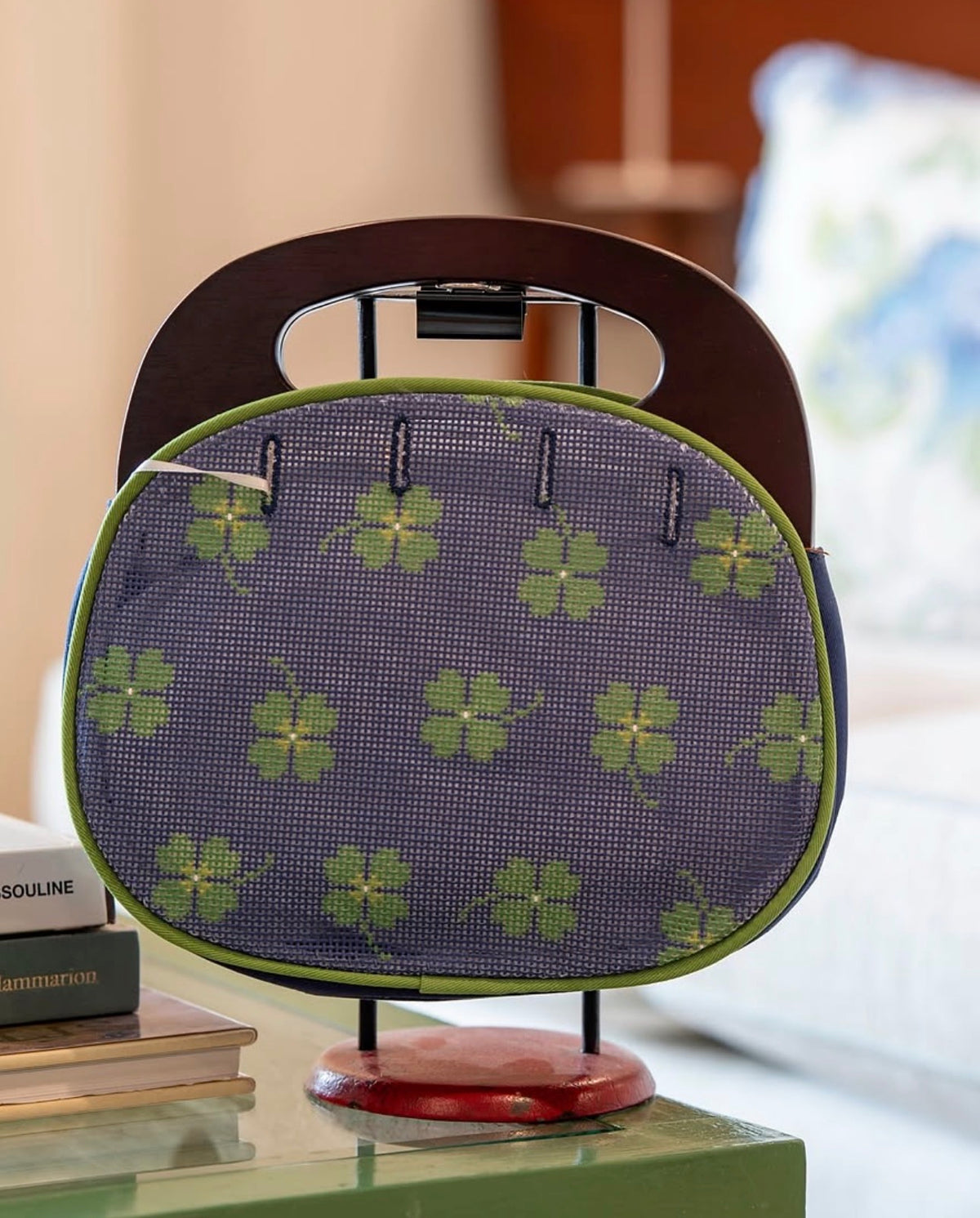 Ann Kaye Four Leaf Clover Bermuda Bag