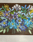 Ann Wheat Pace AWP799K Handbag Pillow Blue Bouquet