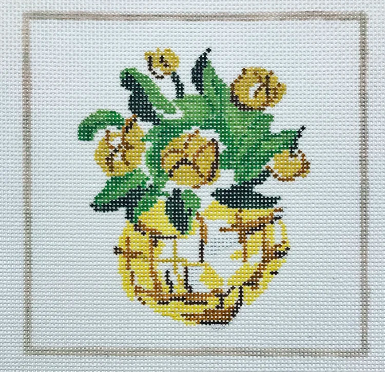 Plum Stitchery DG-2F Rose Basket