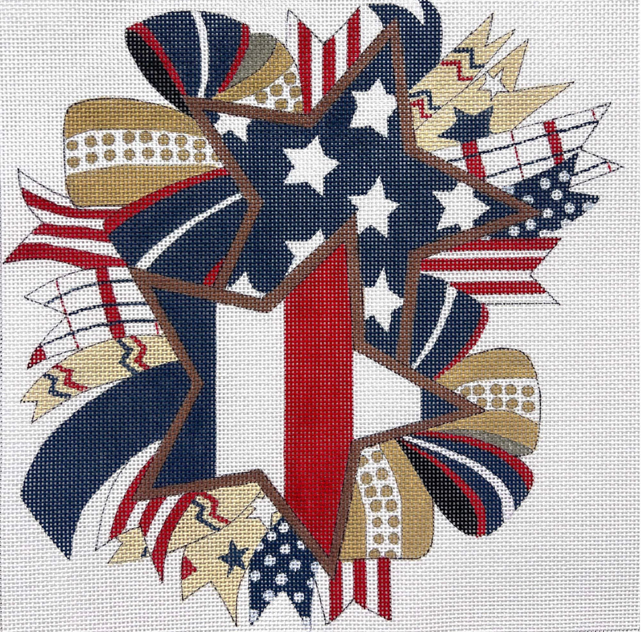 Alice Peterson AP4648 Fourth of July Bow