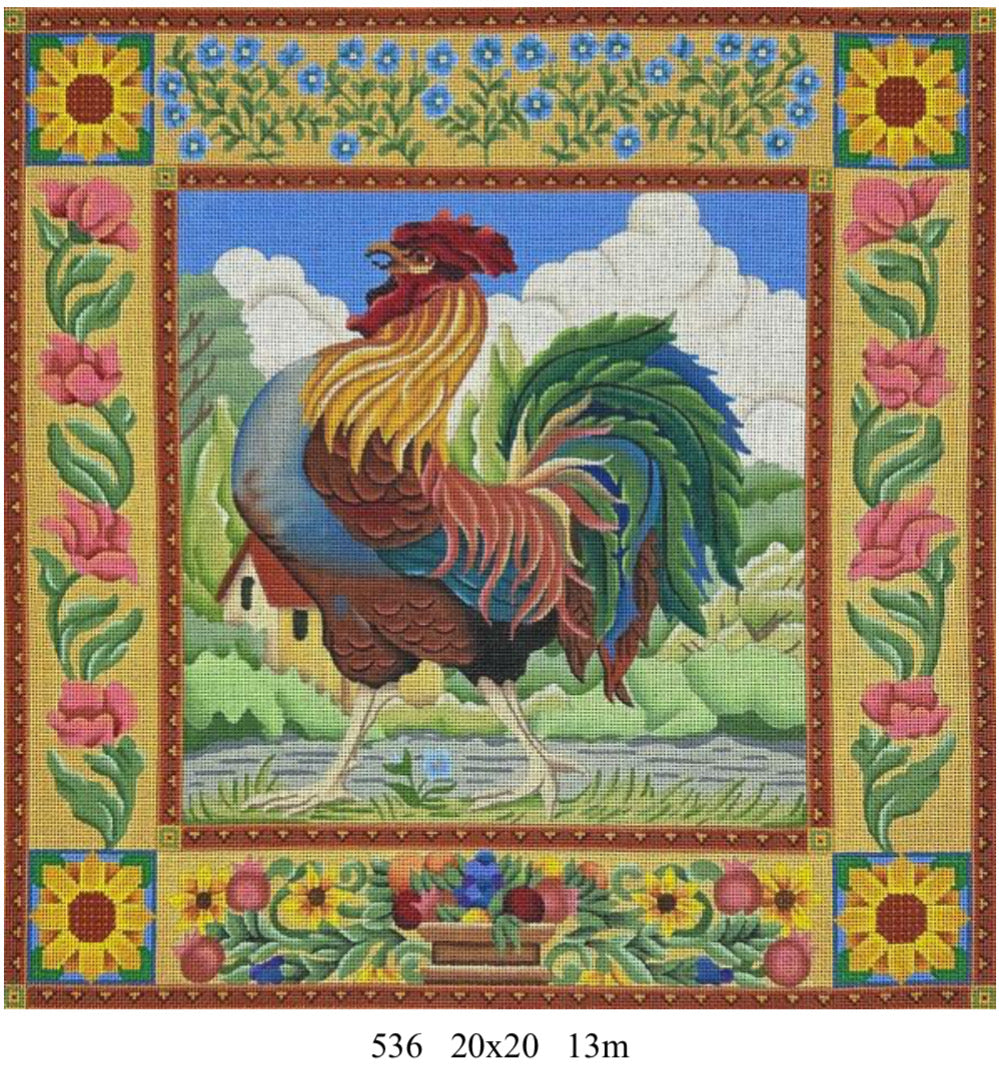 Melissa Shirley 536 Rooster Pillow