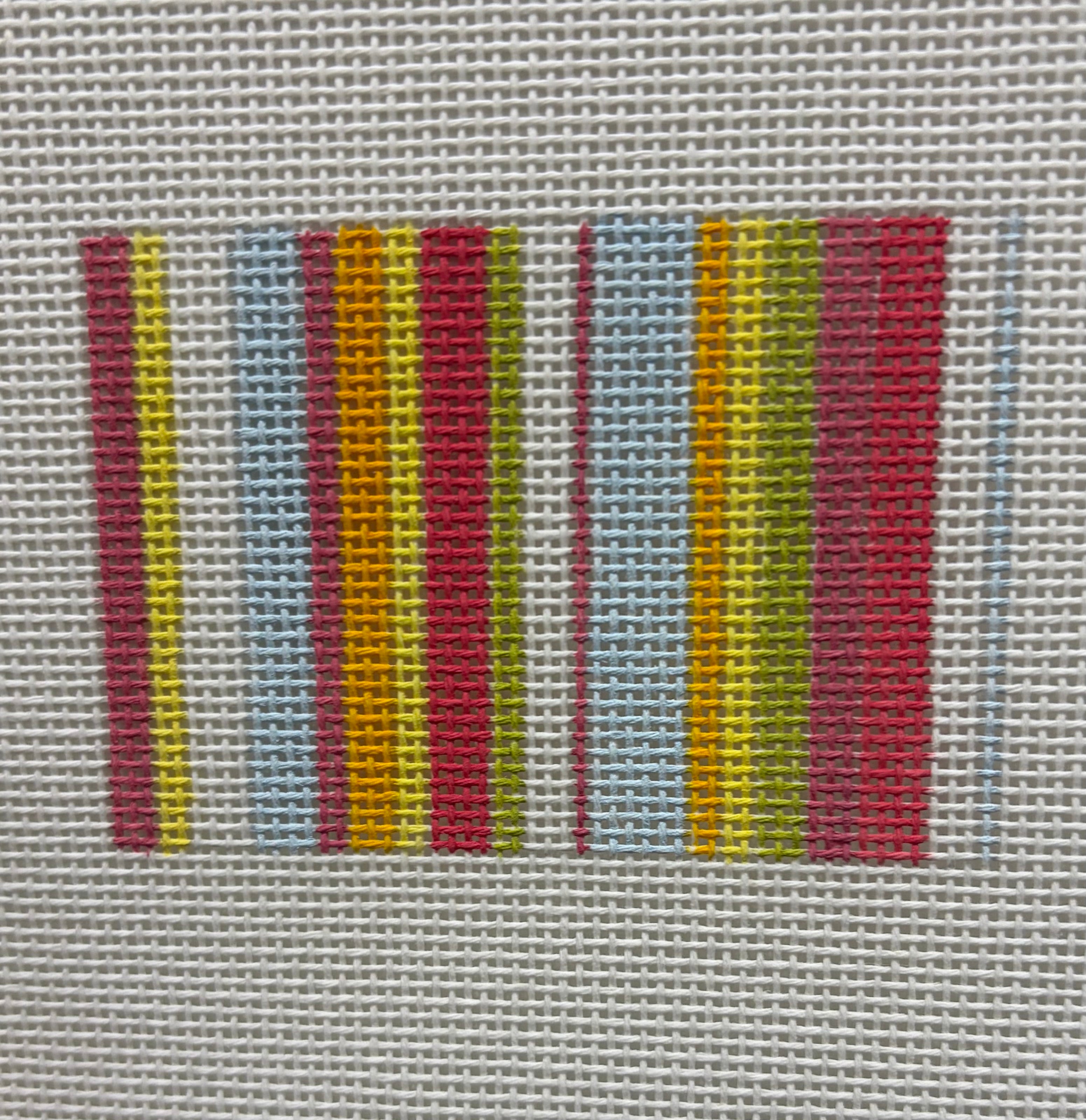 Kristine Kingston WCC-41 Wallet Insert Happy Stripes Rainbow Sherbert