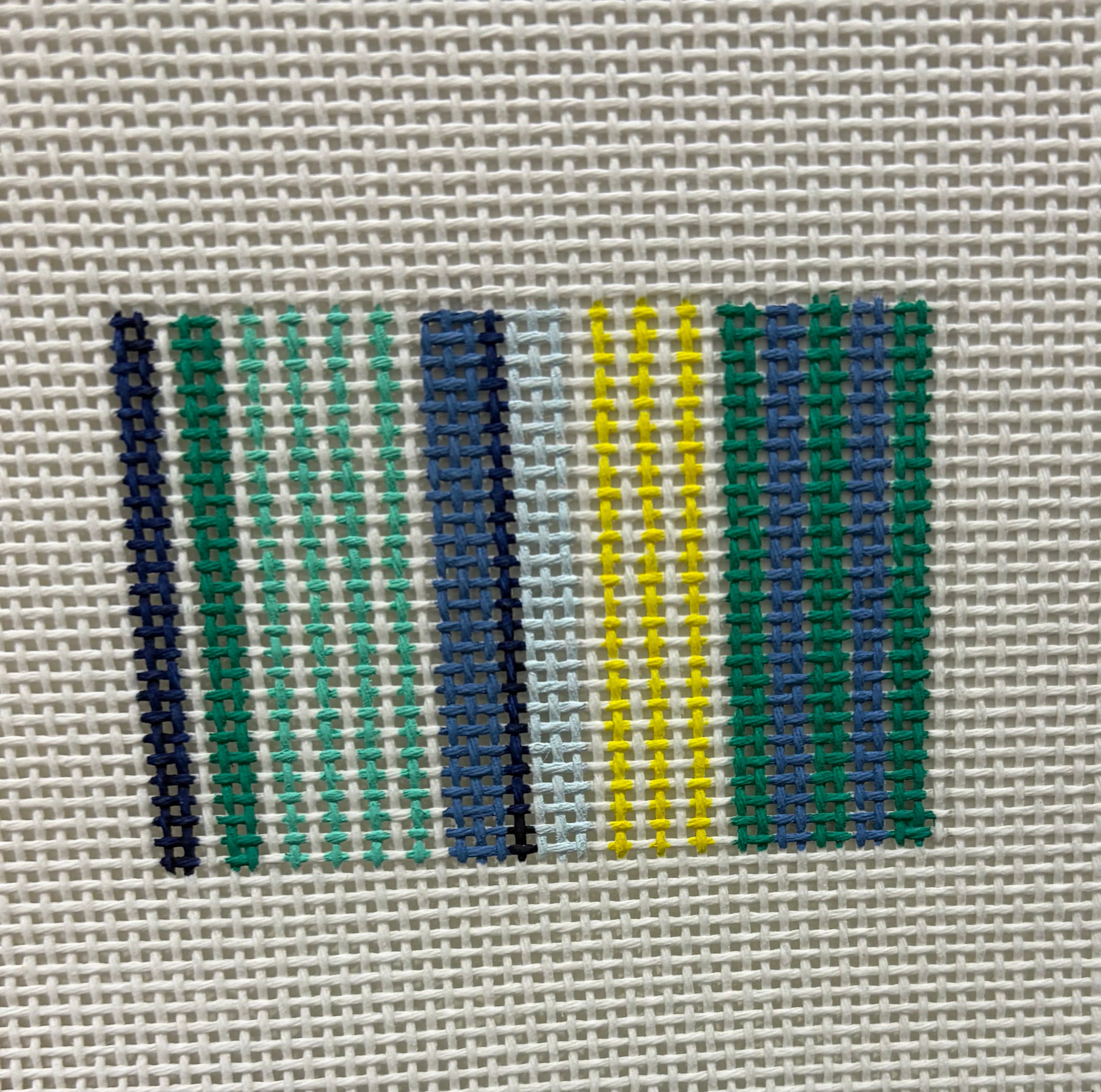 Kristine Kingston WCC-38 Wallet Insert Candy Stripes blue, green, yellow
