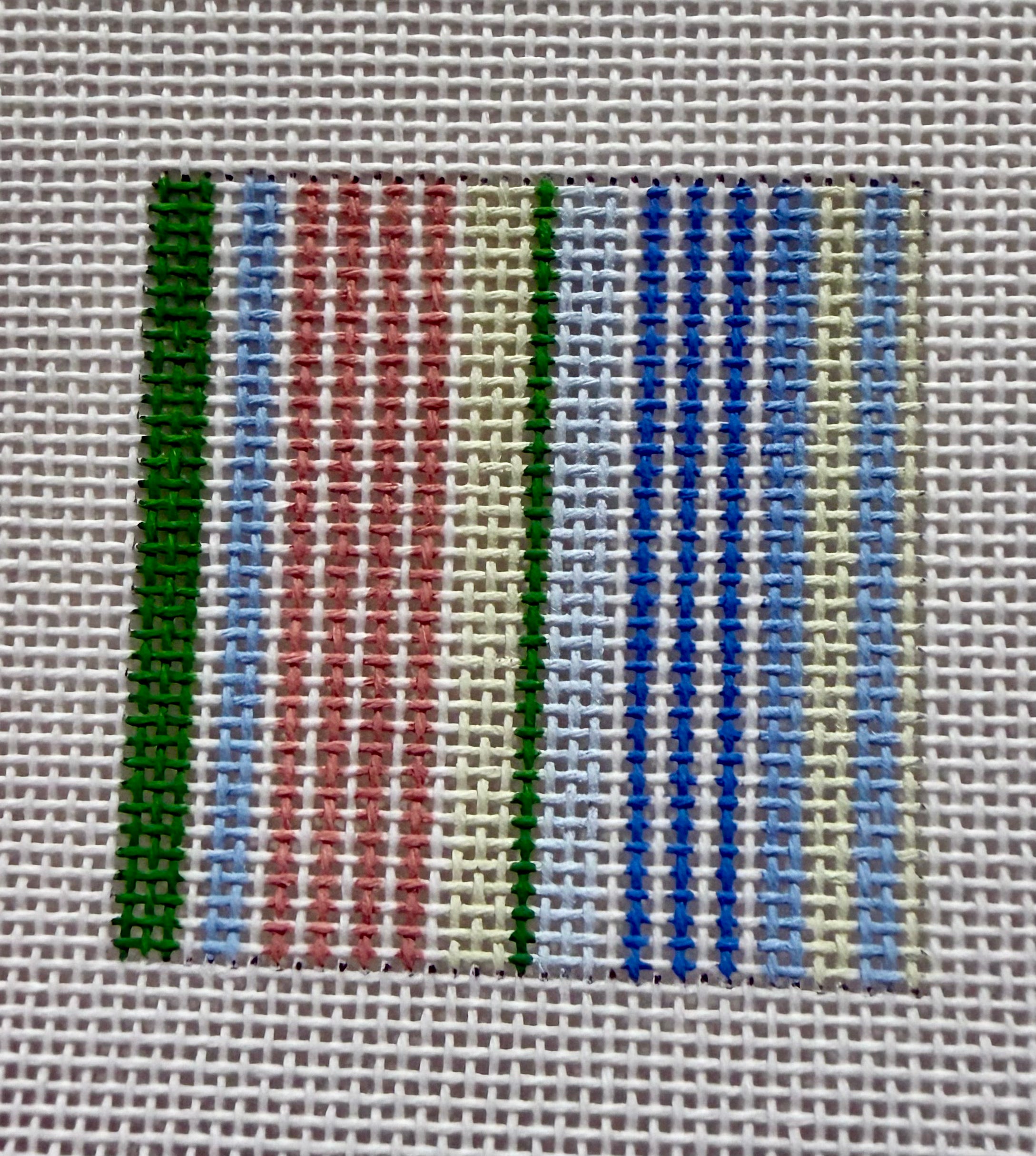 Kristine Kingston INS-10 blue and green candy stripes