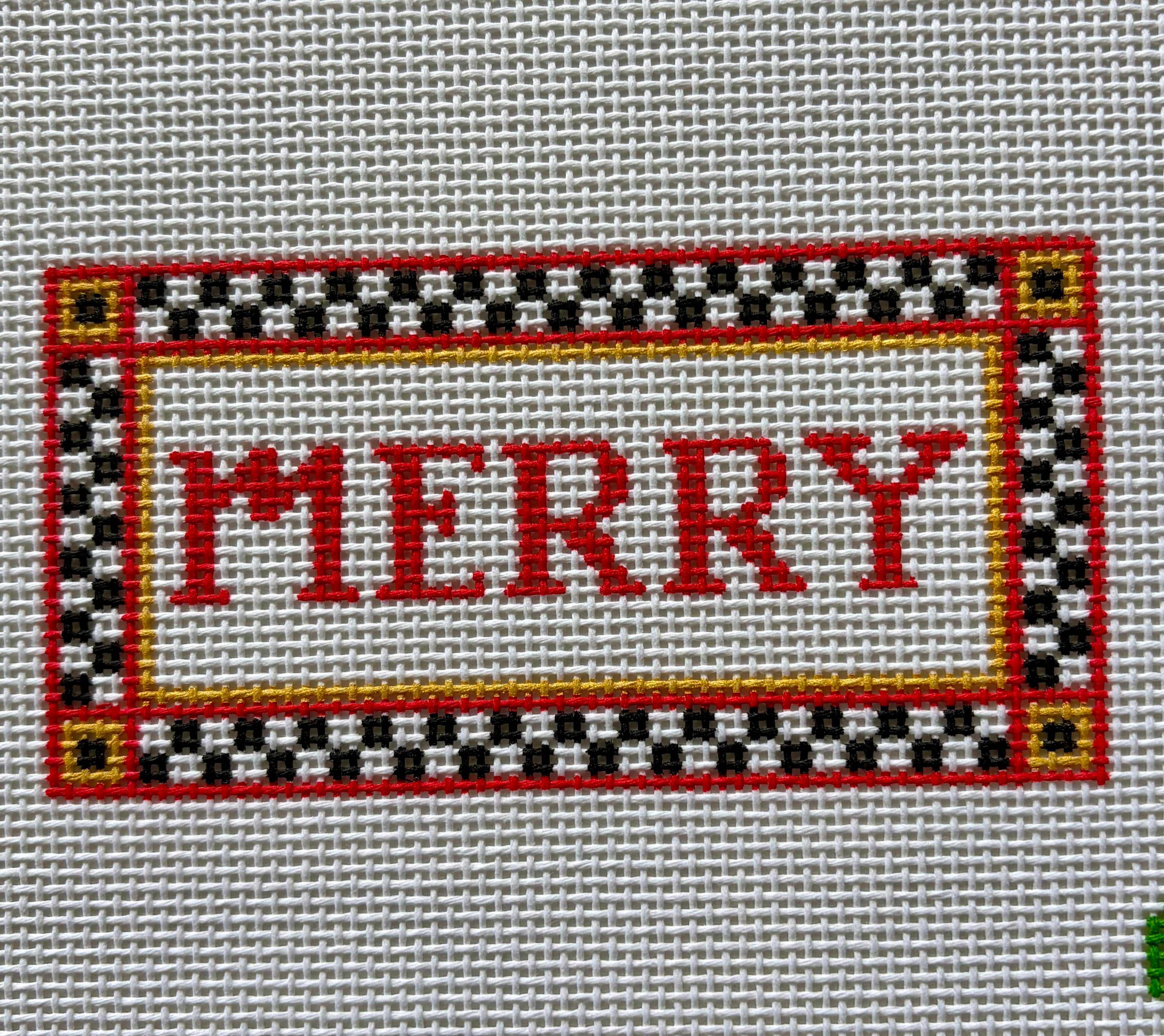 Mopsey Designs MD GHN-58.01 Checkered MERRY