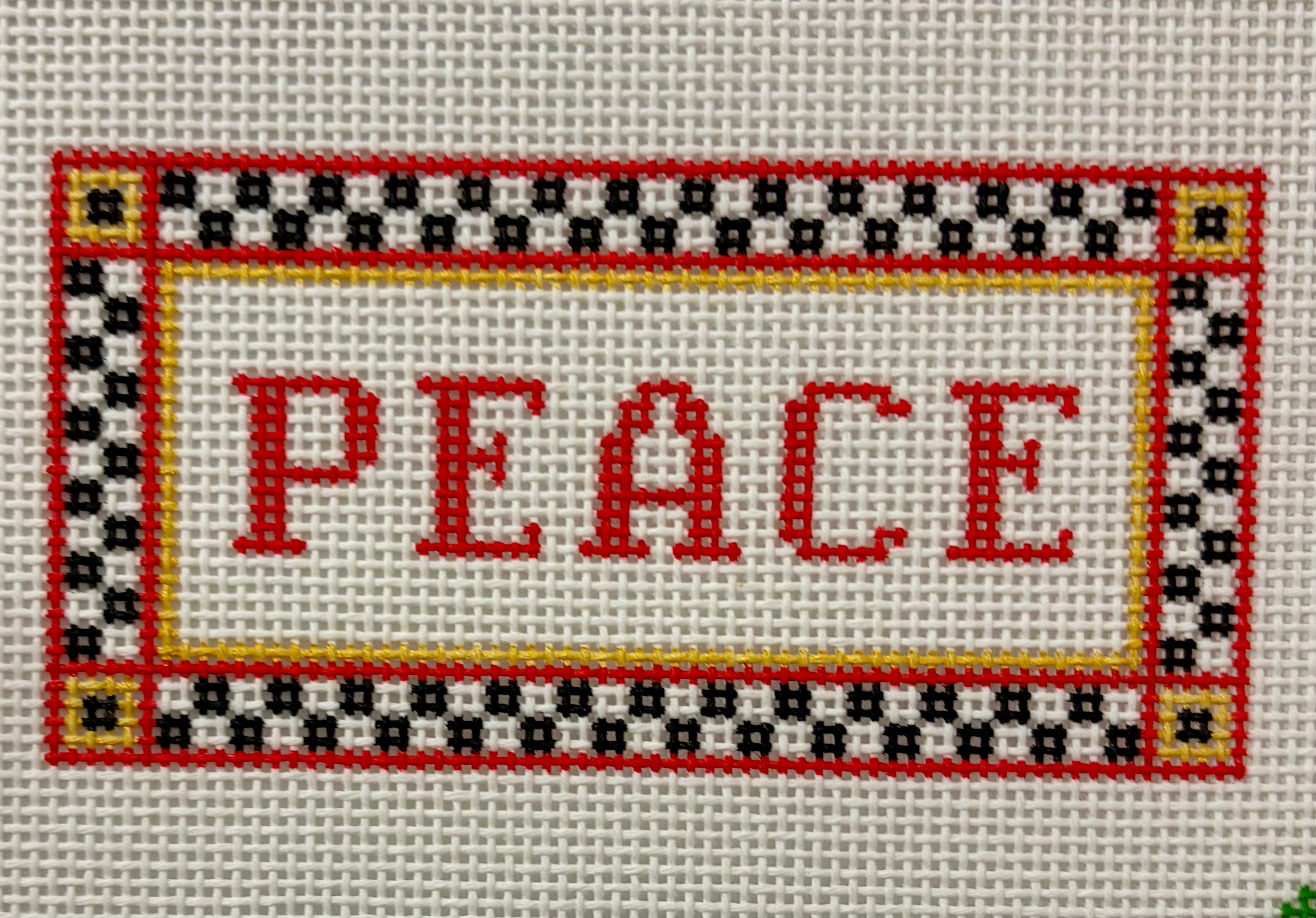 Mopsey Designs MD GHN-58.04 Checkered PEACE