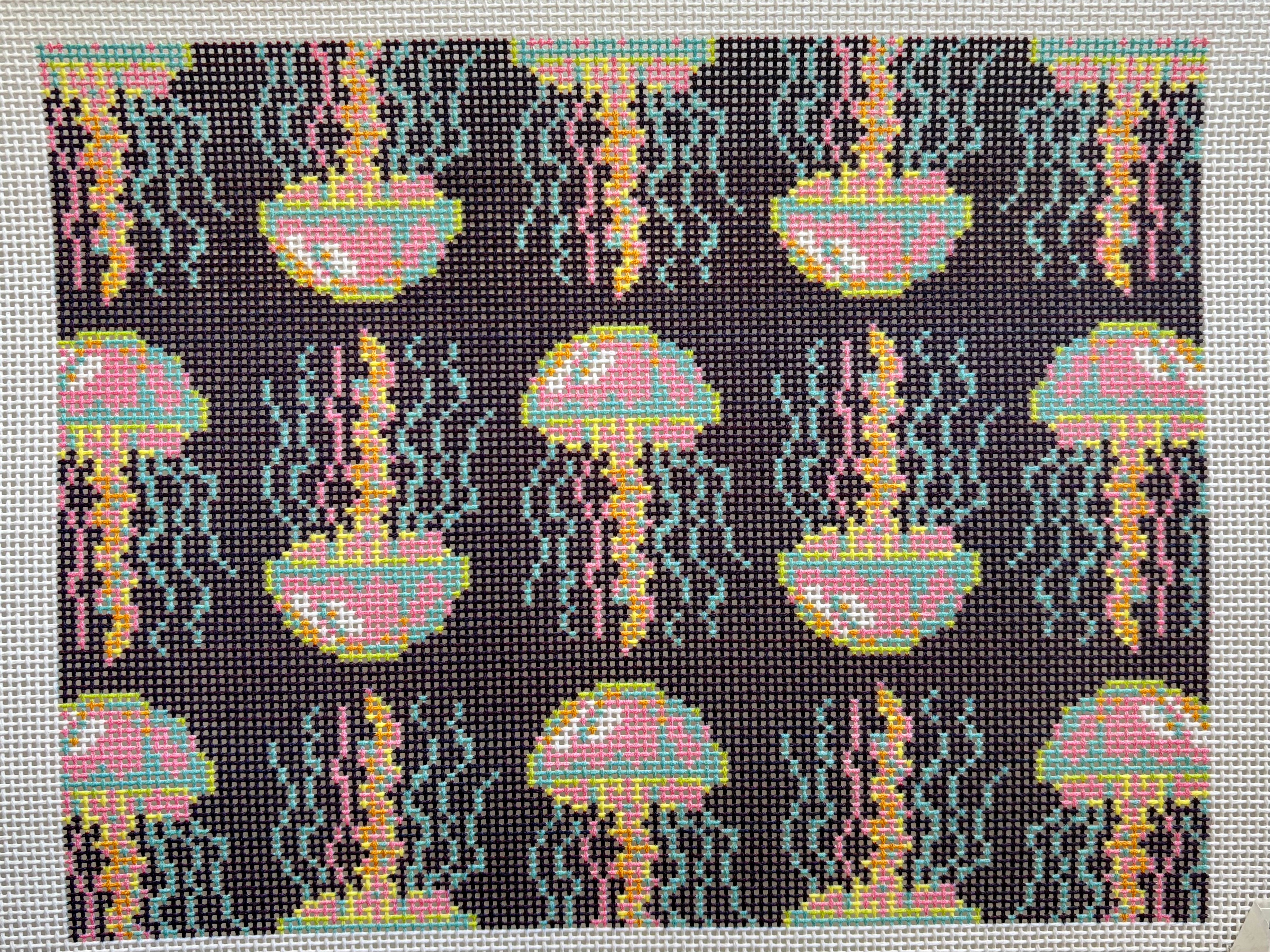 Threaded and Tipsy Neon Jellyfish