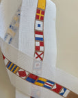 Elm Tree Designs Nautical Flag Belt Khaki 13 mesh