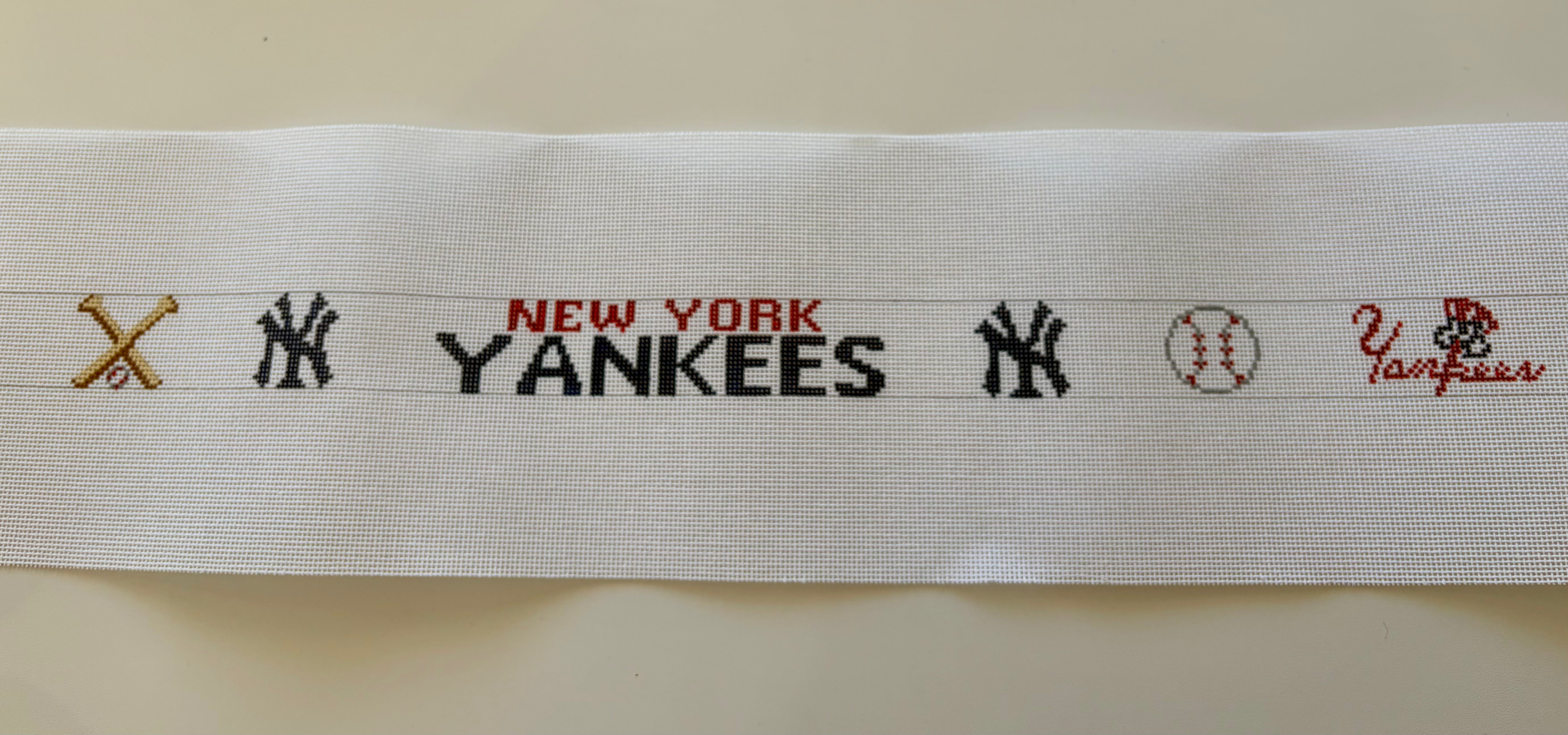 Elm Tree Designs  B144 NY Yankees Belt 18 mesh