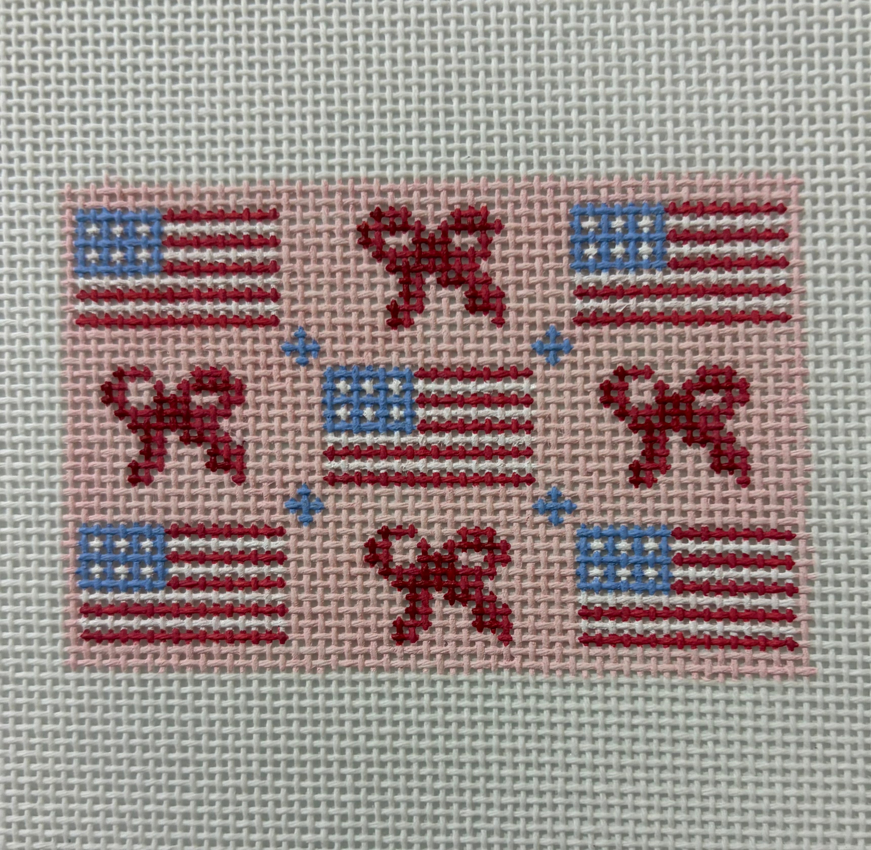 Arden Gray Flags and Bows - pink background (small)