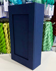 House Of Cartonnage Box with Magnetic Closure Navy Linen