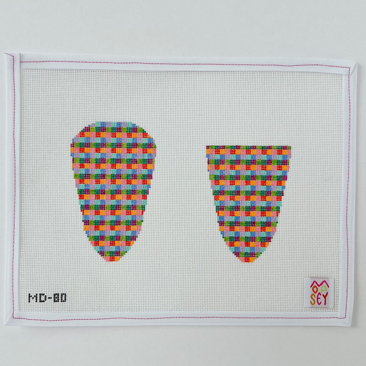 Mopsey Designs Rainbow Check Scissor Case