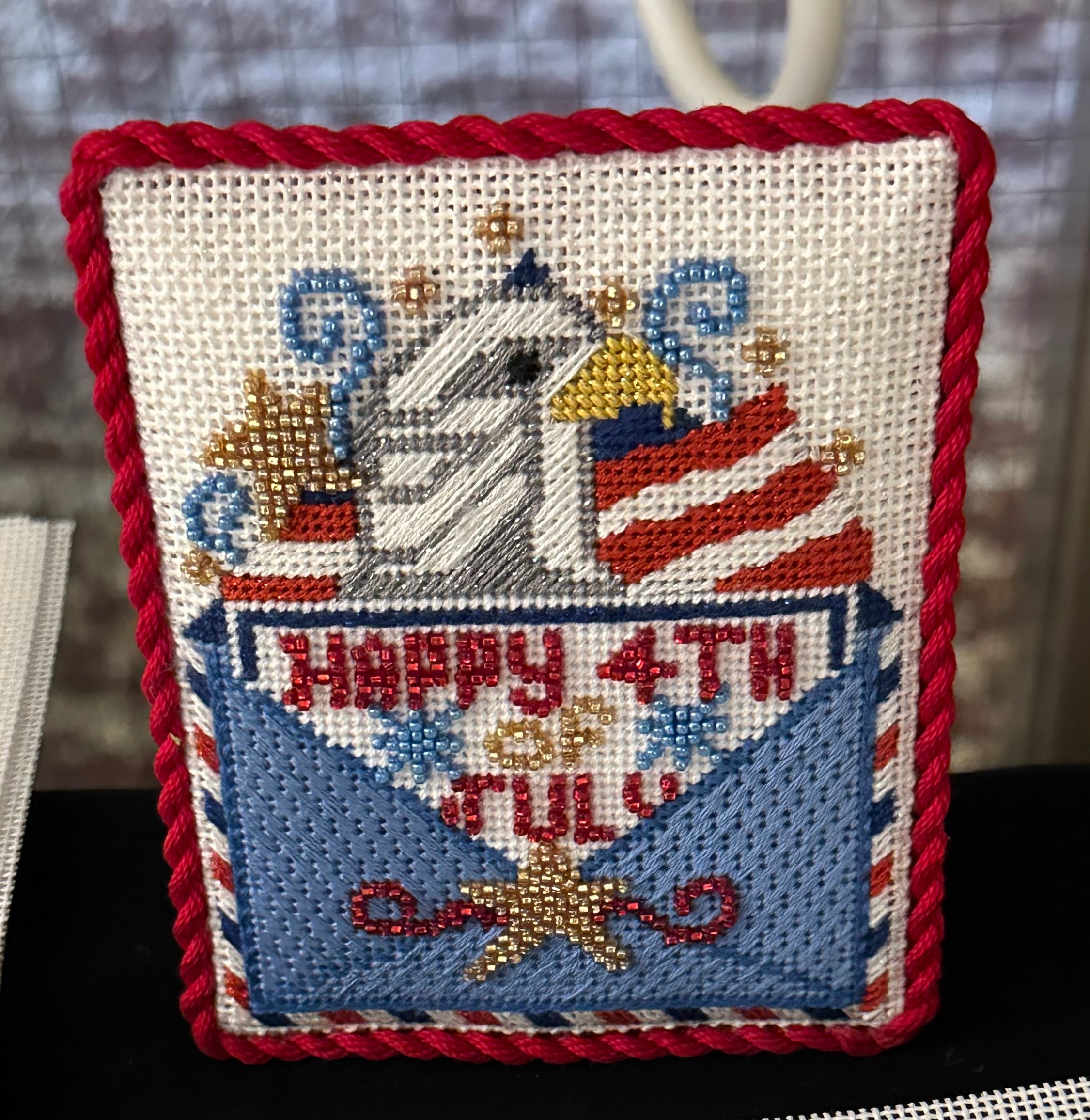 Danji Designs CH-1322 Happy 4th of July Letter – Stitch by Stitch