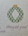 Whimsy and Grace Wg12434 Initial Scallop - Green