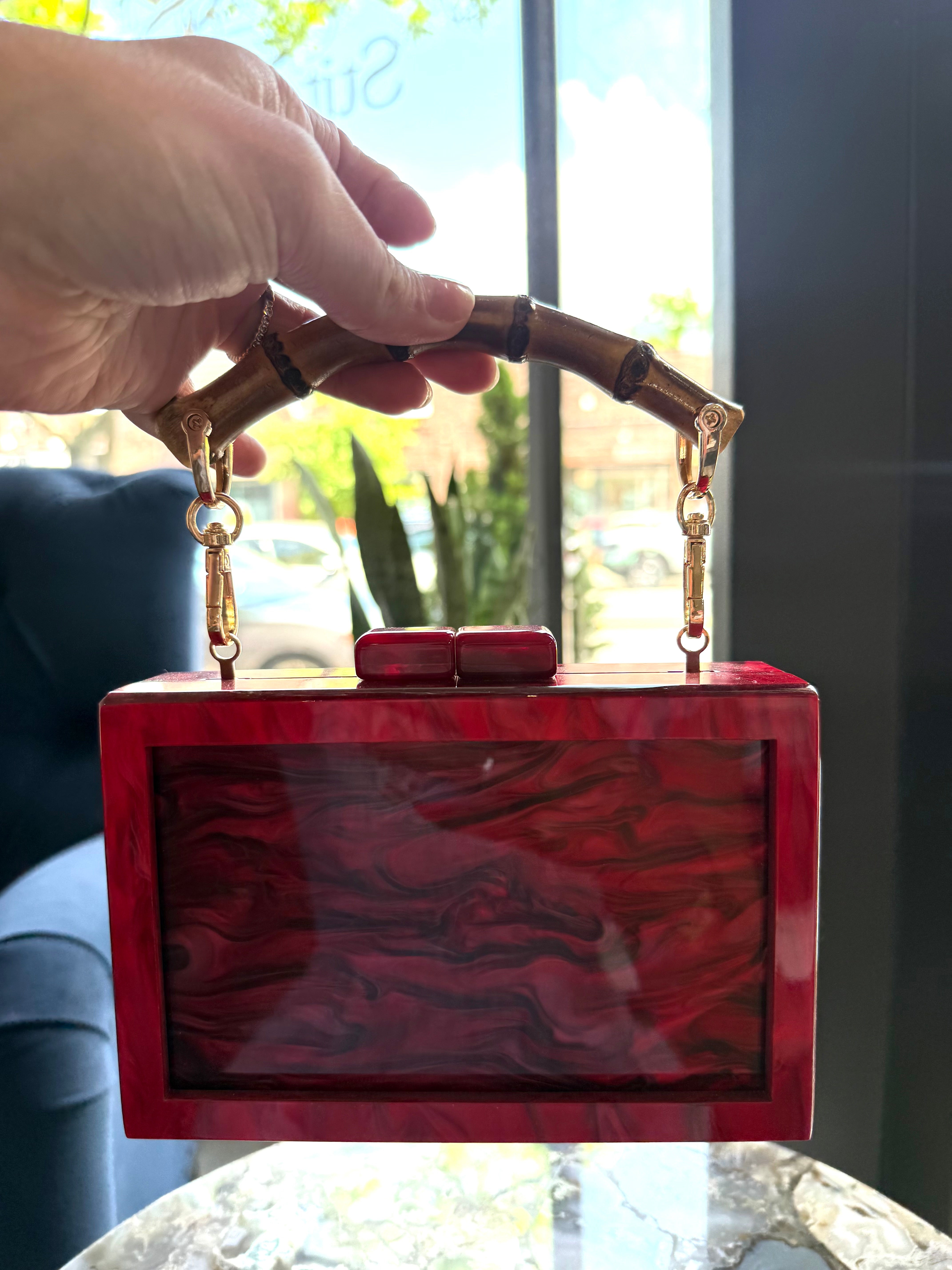 Bexar Wood &amp; Gold Purse Strap (bag not included)