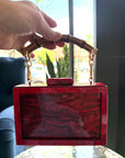 Bexar Wood & Gold Purse Strap (bag not included)
