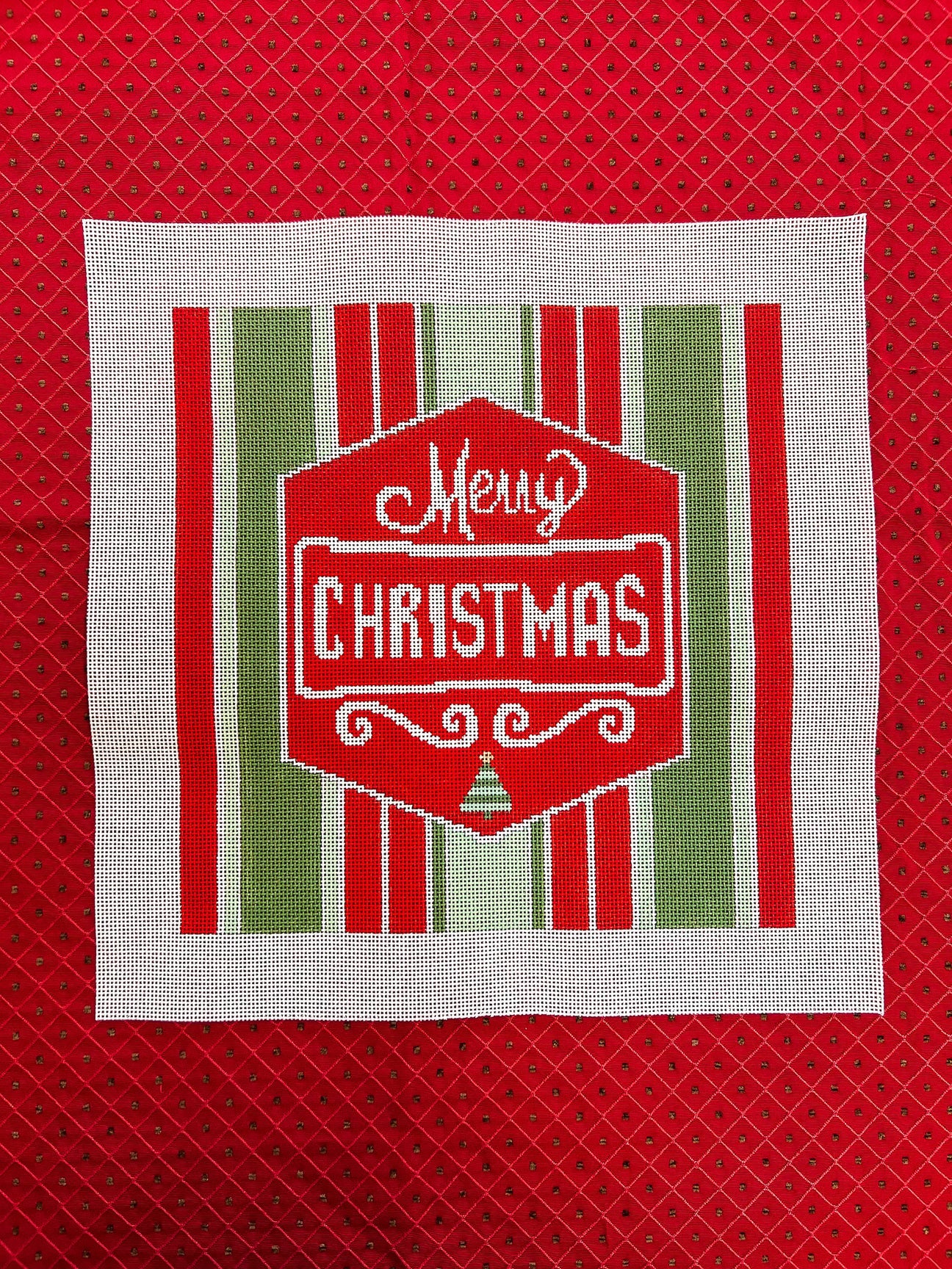 NDLPT Designs Merry Christmas on Stripes