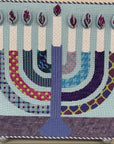 Kate Dickerson MEN-04 Blue Patterned Menorah