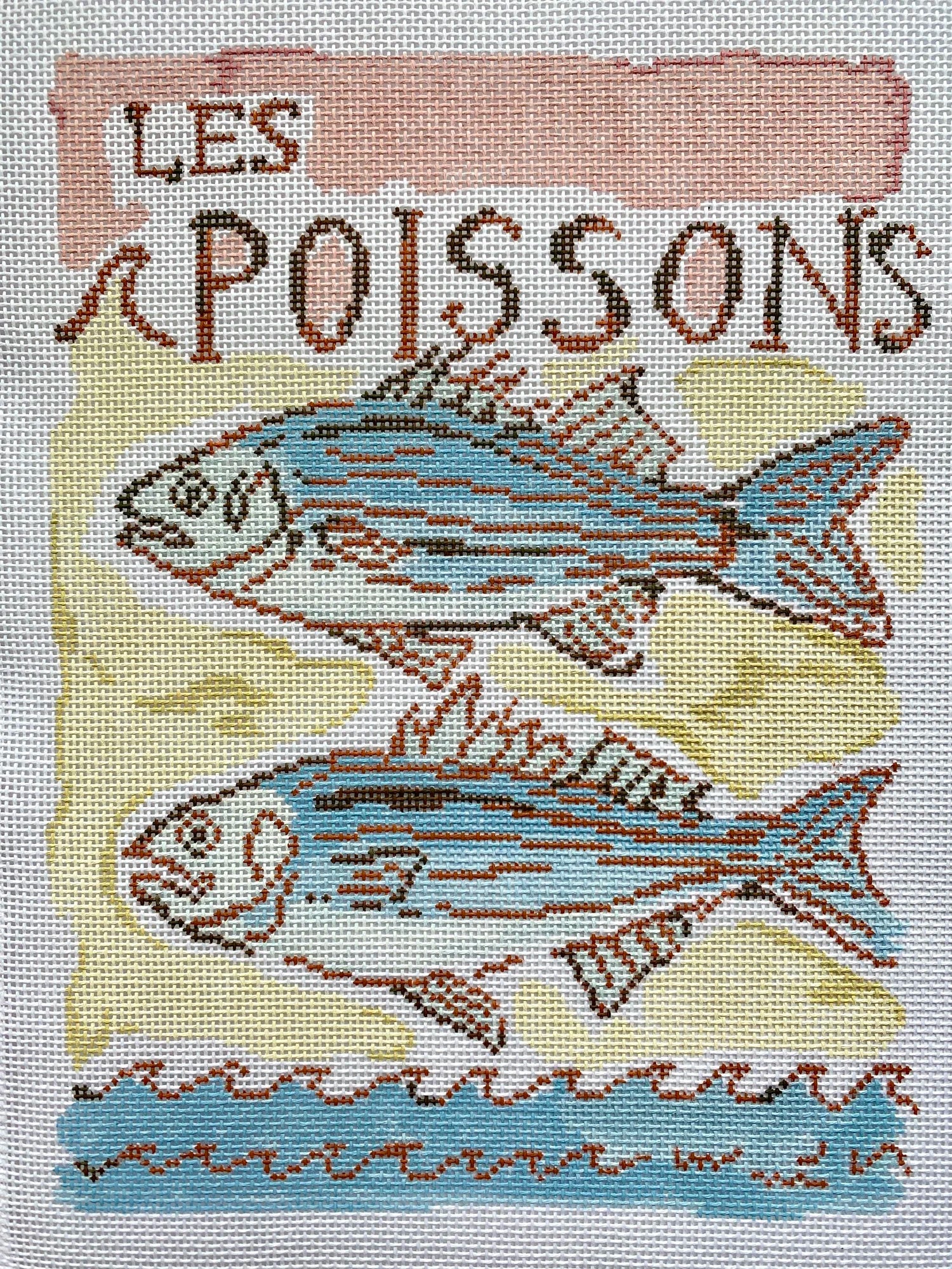 Plum Stitchery LBL-2D Les Poissons