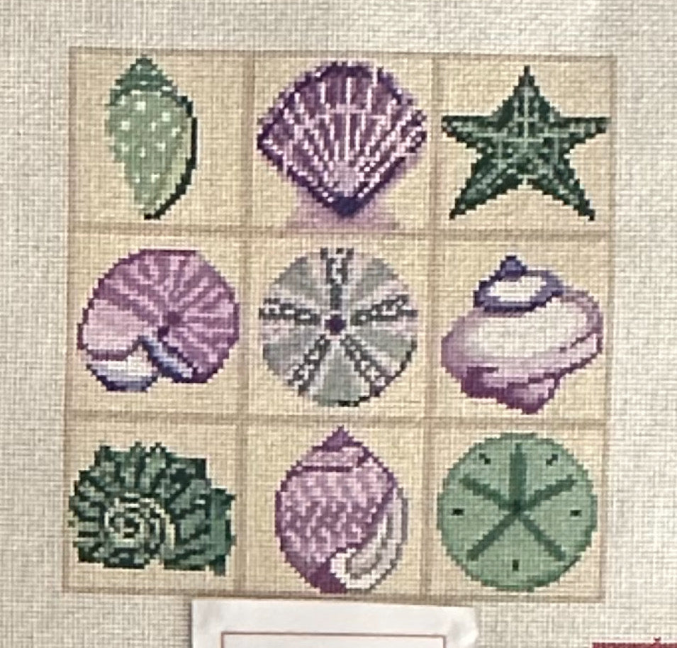 Kaye Read Shell Ann Kaye Shell Tic Tac Toe – Stitch by Stitch