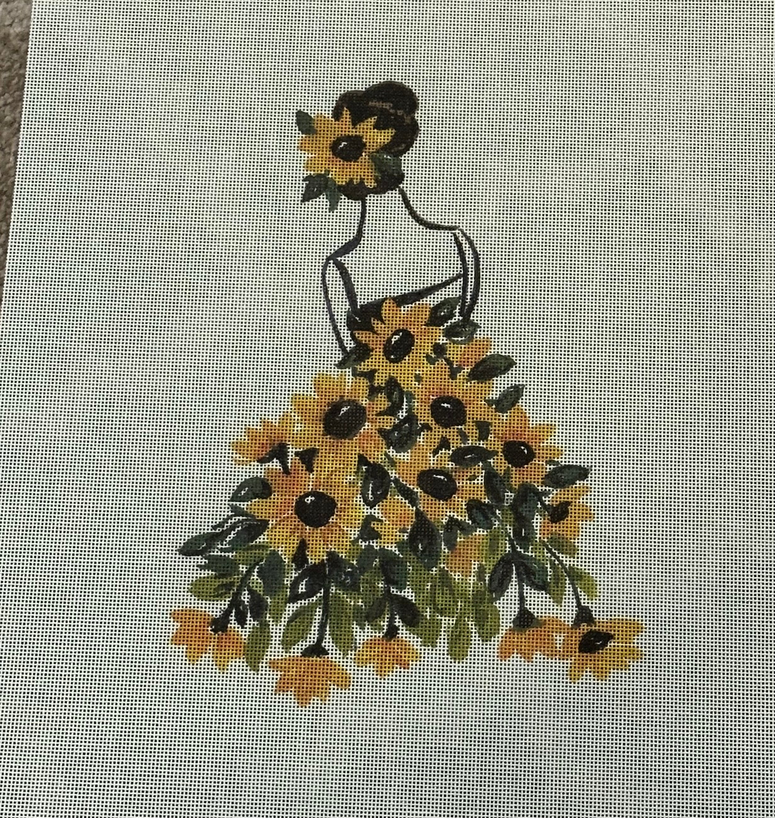 The Collection Ellen Crimi-Trent ECT876SU Lady with Sunflowers - Large Size