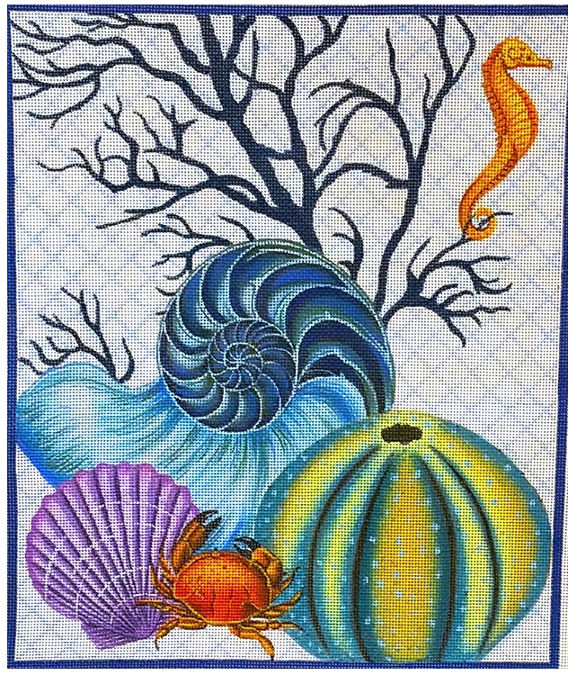 Love You More JM-15 Shells with Crab and Seahorse