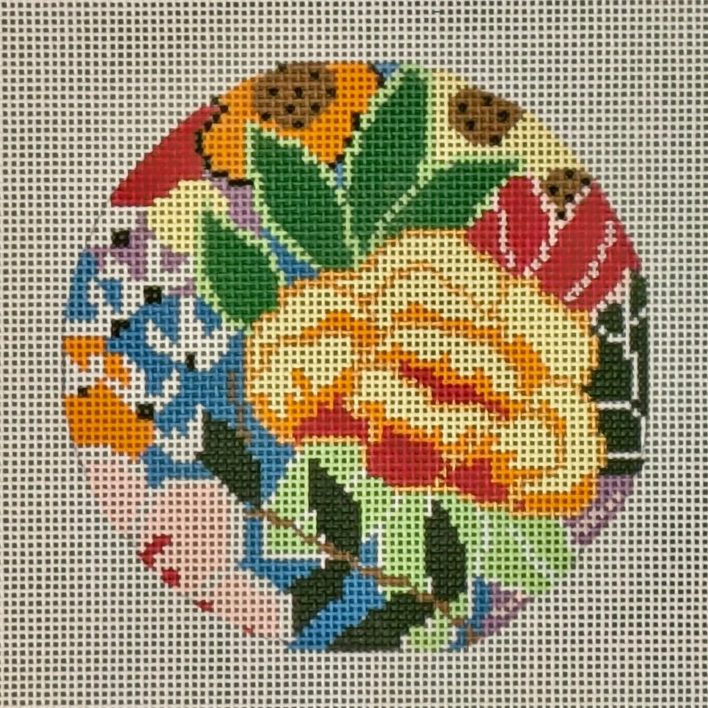 Laura Love LLD-IN-5 Rainbow Floral Round