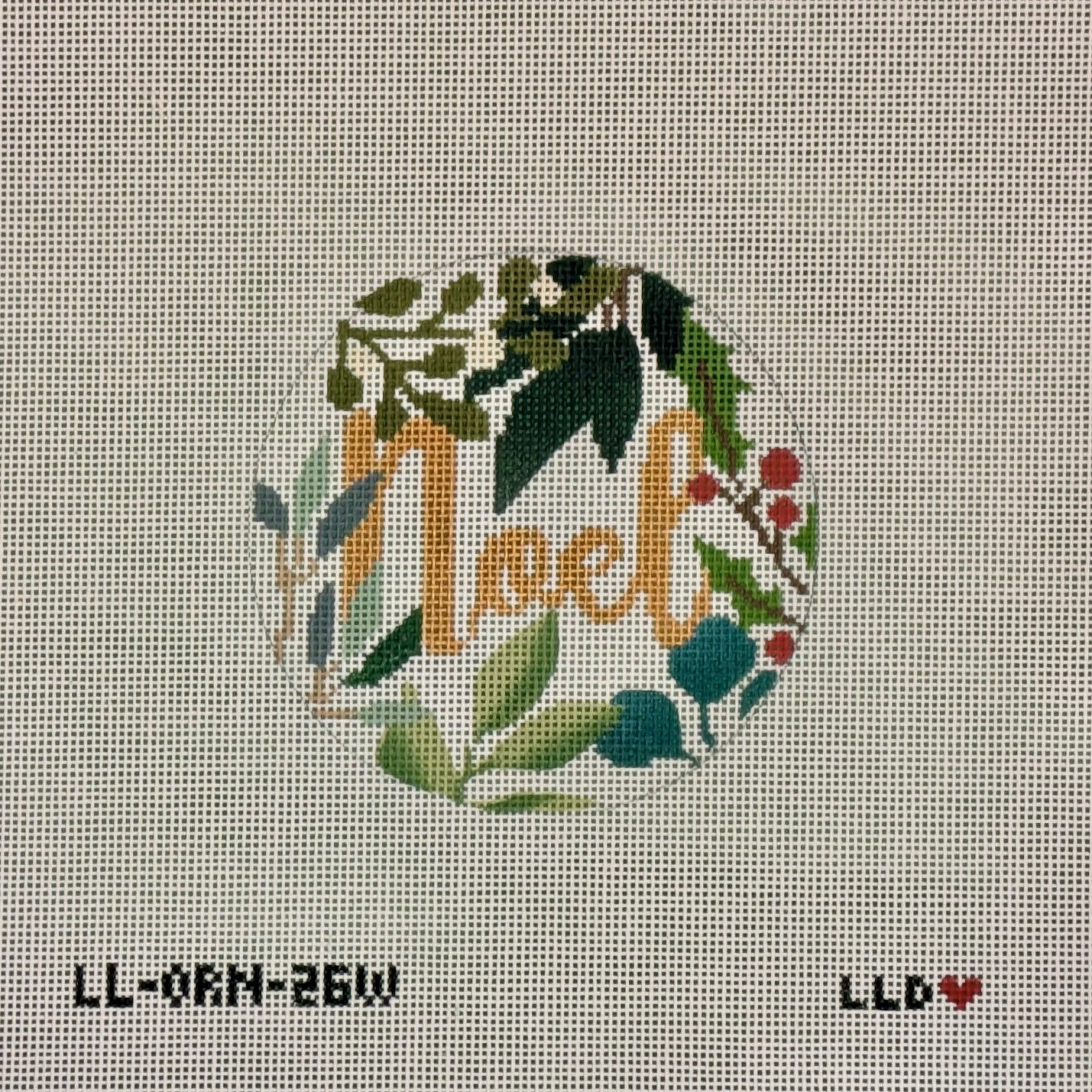 Laura Love LL-ORN-26w Noel Ornament White Gold