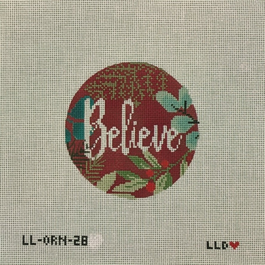 Laura Love LL-ORN-28 Believe Ornament Red
