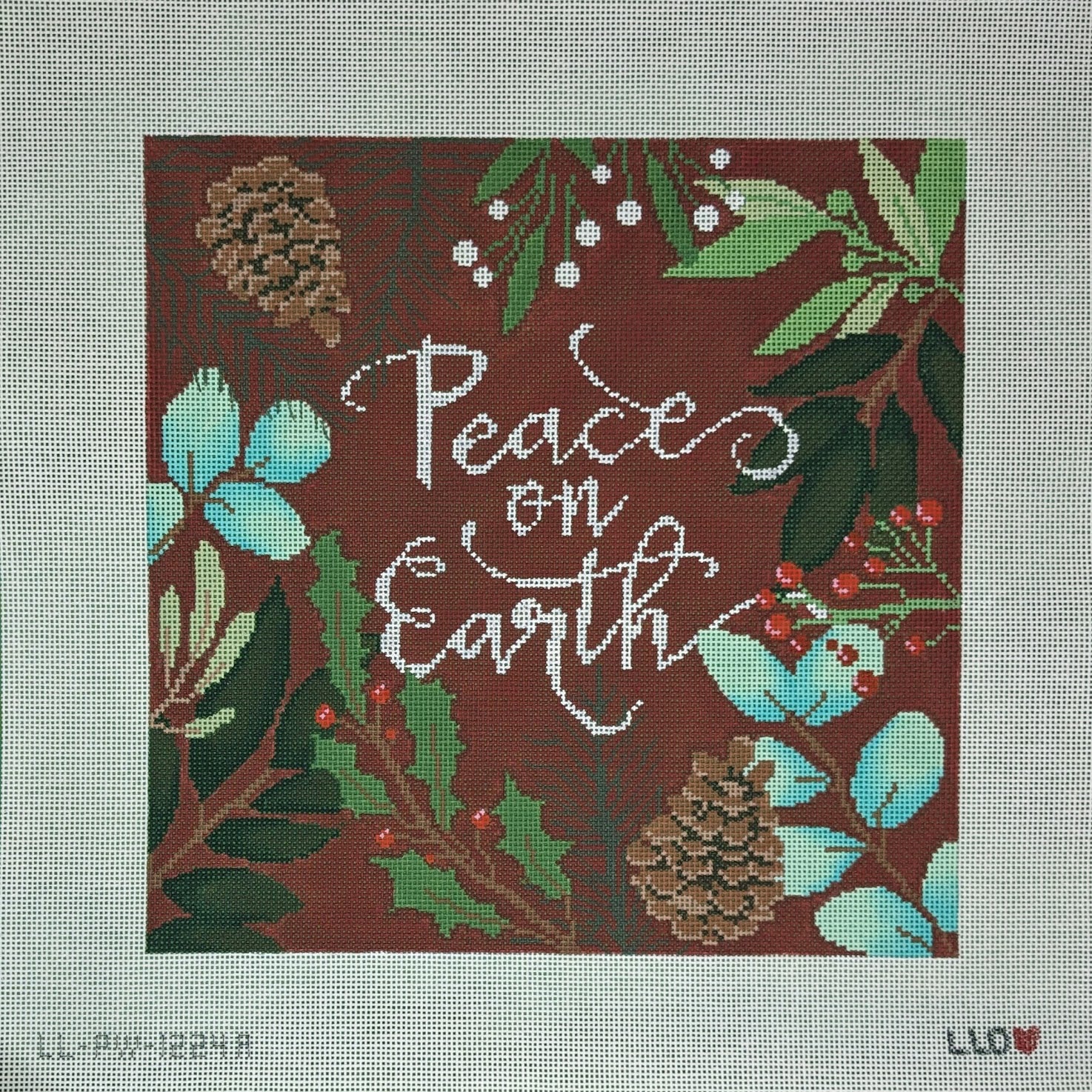 Laura Love LL-PW-5a Botanical Red Peace on Earth
