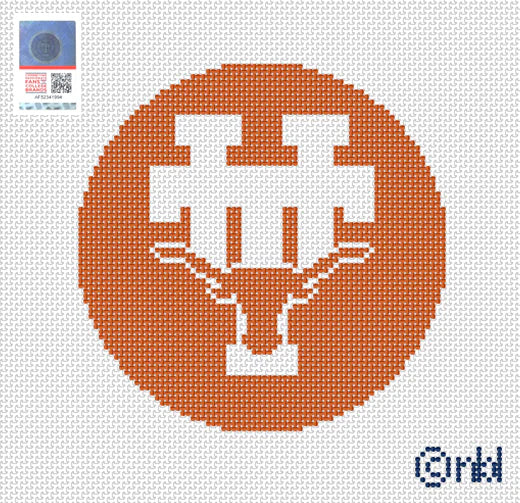 Needlepoint by Laura Texas Logo Round