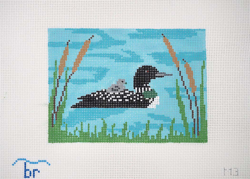 Blue Ridge Stitchery Loon Rectangle