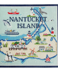 Bradley Needlepoint NTG KB240 Nantucket Map on 18 mesh