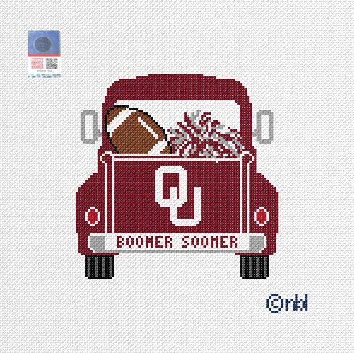 Needlepoint by Laura Oklahoma Vintage Truck