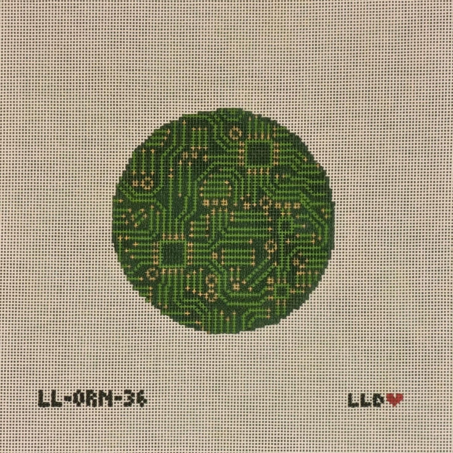 Laura Love LL-ORN-36 Circuit Board Round