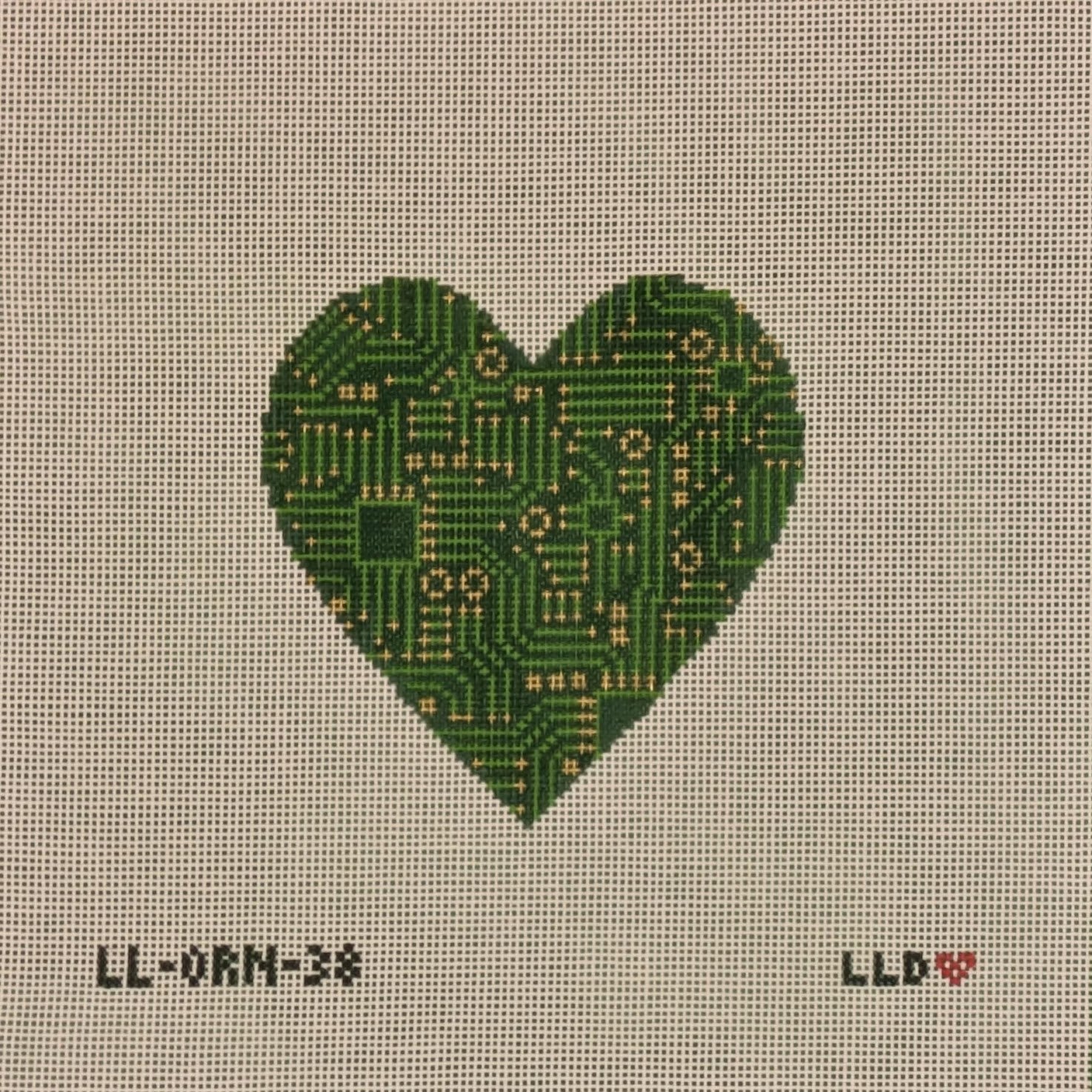 Laura Love LL-ORN-38 Circuit Board Heart