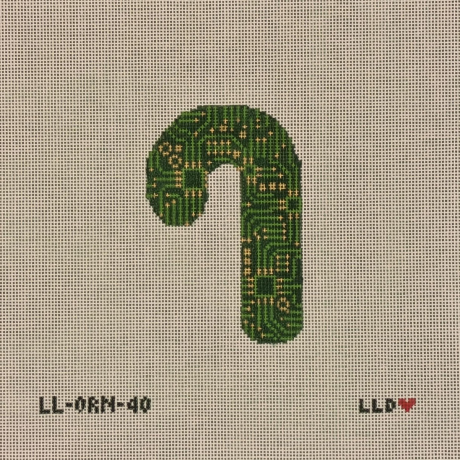 Laura Love LL-ORN-40 Circuit Board Candy Cane