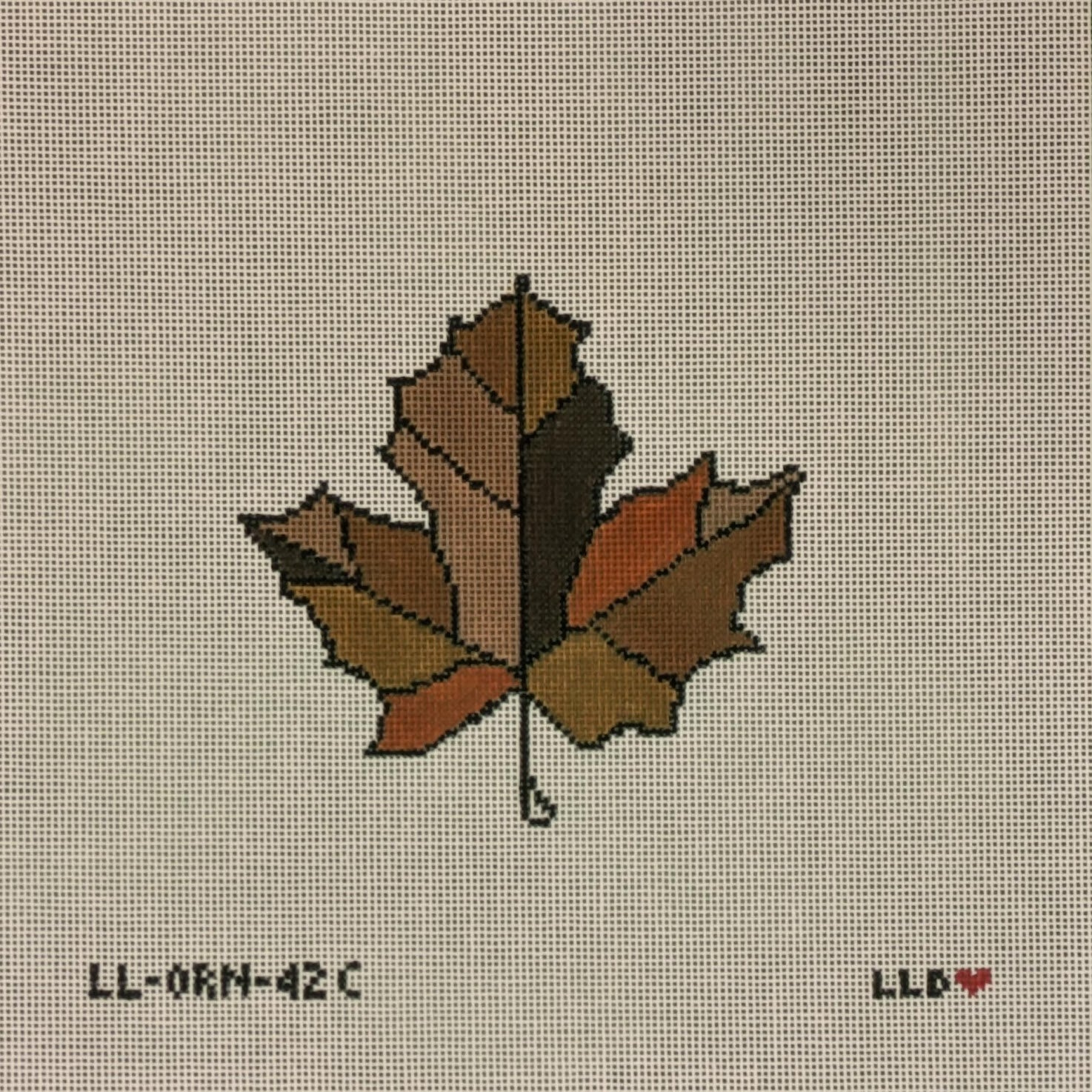 Laura Love LL-ORN-42C Maple Leaf Browns