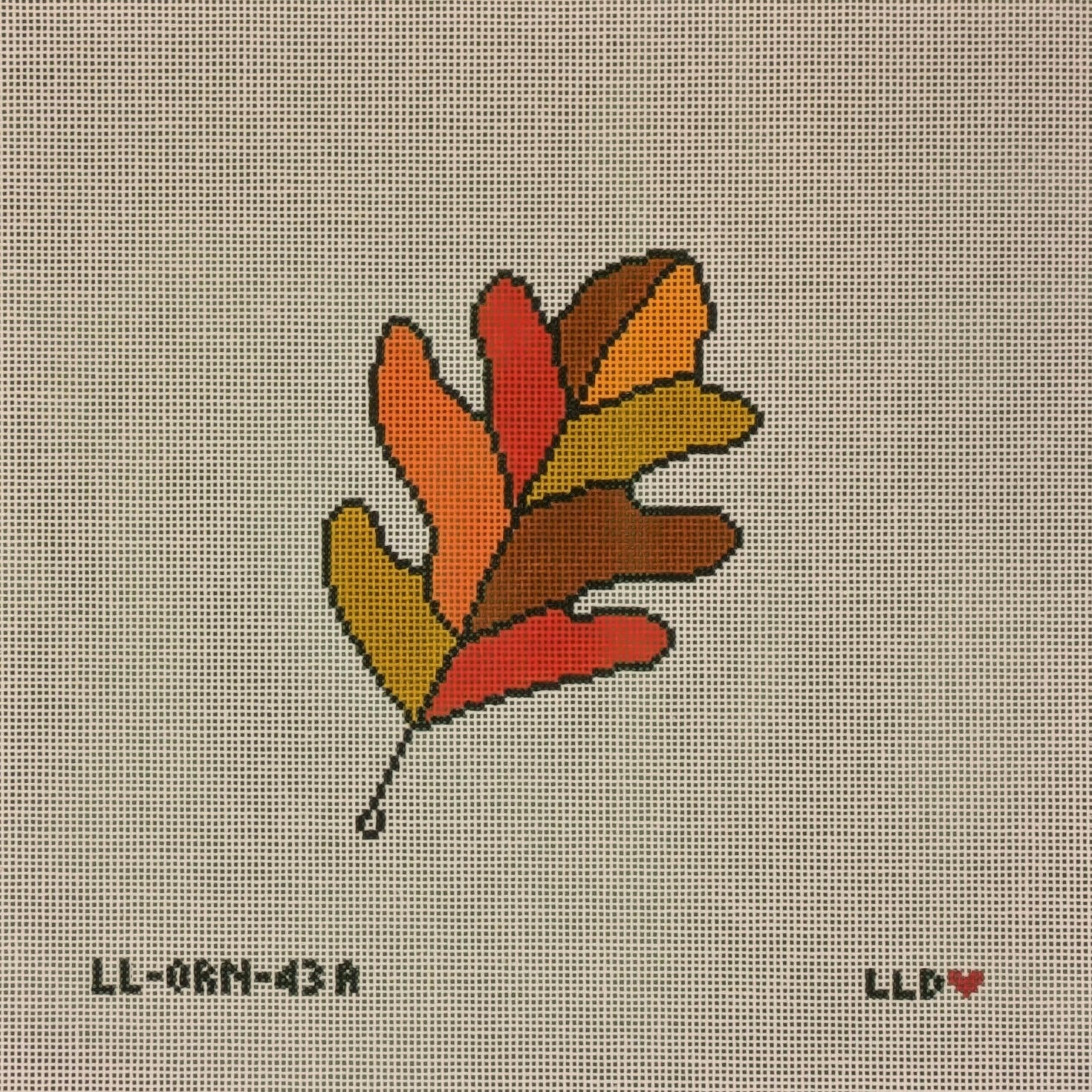 Laura Love LL-ORN-43A Oak Leaf Oranges